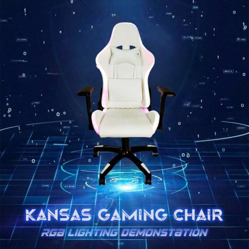 Jual SAPPORO KANSAS Kursi Gaming RGB Light 4D Armrest Gaming Chair