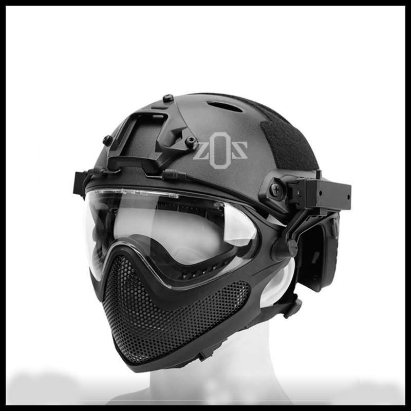 Jual Helm Helmet Protective Goggle Full Face Tactical Military Airsoft