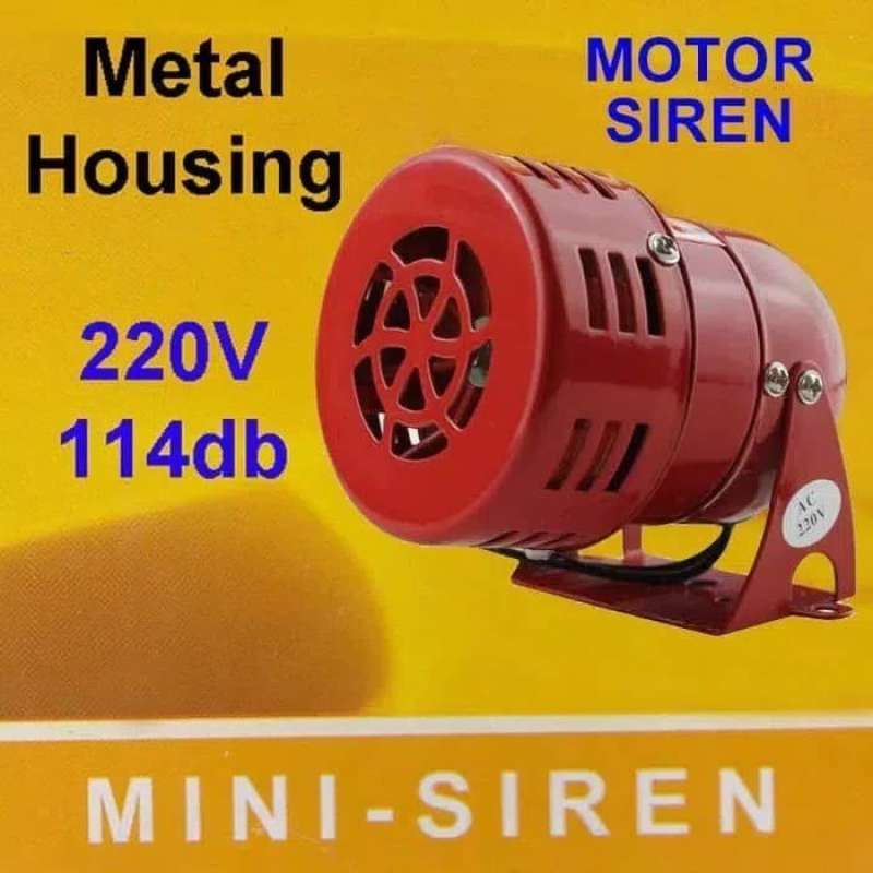 Jual Mini Sirine Motor Sirene Ms 190 Alarm Siren 220 Volt Motor Alarm