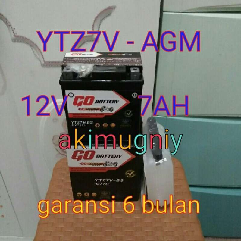 Promo Aki Motor Yamaha Nmax N Max Ytz7V Go Battery Aki Kering Mf Agm