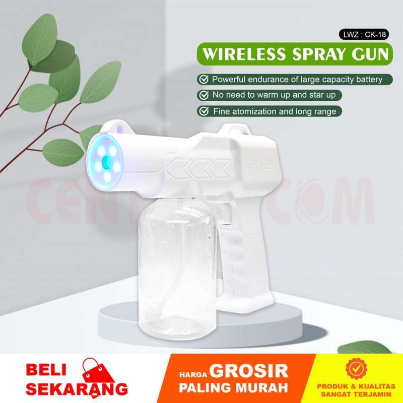 Jual Portable Nano Spray Gun Disinfectant Wireless Alkohol Semprotan