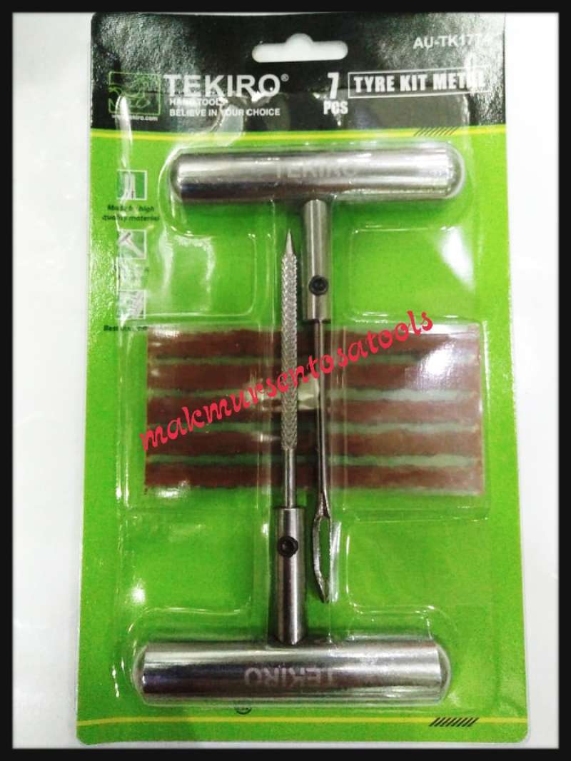 Promo Alat Tambal Ban Tubeless Besi Tyre Kit Metal Tekiro di Seller TB
