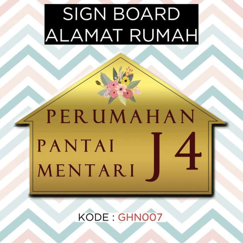 Jual Sign Board, Home Wall Decor, Pajangan Dinding, Nomor Rumah Part 4