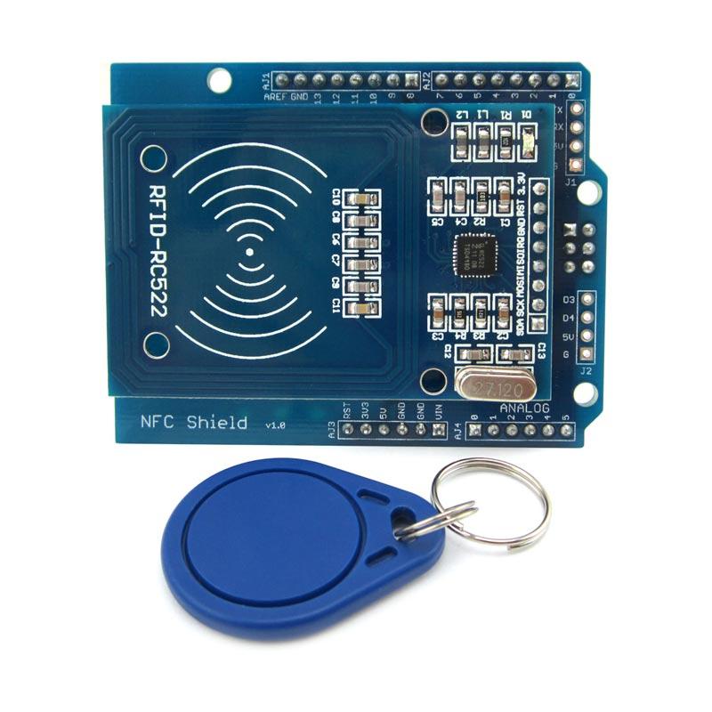 Jual EDS NFC Shield RFID-RC522 RF IC Card Sensor Kit for Arduino UNO or