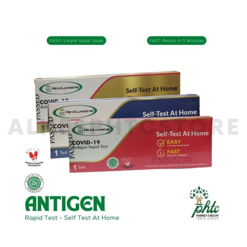 Promo NEW LUNGENE ANTIGEN SWAB SELF TEST / ANTIGEN RAPID TEST AT HOME