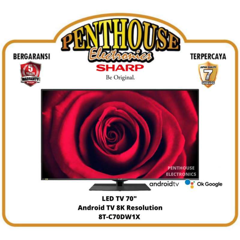 Jual Sharp LED Smart Android TV 70 Inch 8TC70DW1X / 8TC70DW1X UHD 8K