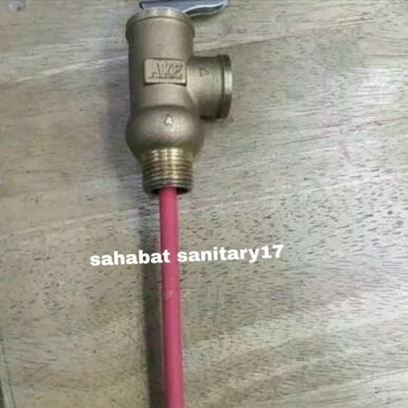 Promo Safety Valve Water Heater Wika Solahart Ukuran 1/2 Inch Kuningan