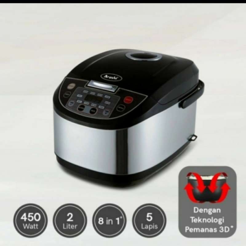 Promo Free Ongkir Rice Cooker Digital 3D Arashi 8 In 1 Adc 2003 Magic