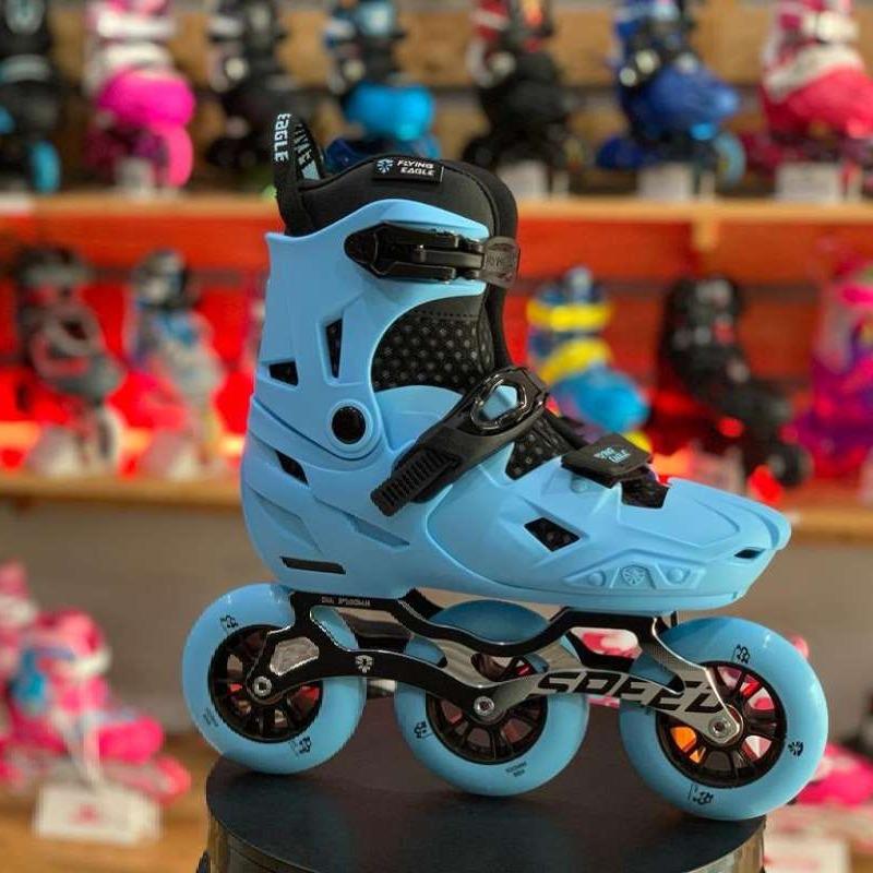 Jual Sepatu Roda Inline Skate Anak Flying Eagle S7 Speed BLUE di Seller