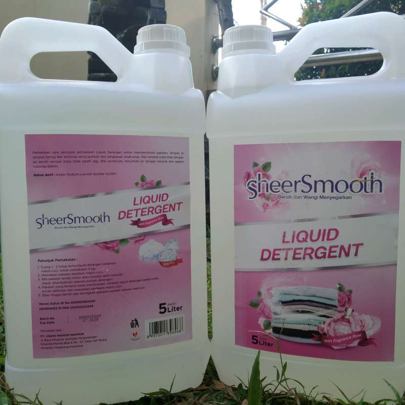Jual SHEER SMOOTH Liquid Detergent/ Deterjen Laundry Cair 5 Liter di