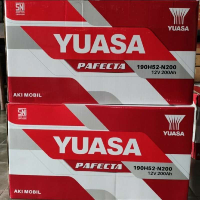 Jual Aki N200 Yuasa Pafecta Untuk Kapal, Genset, Alat Berat 12v / 200ah