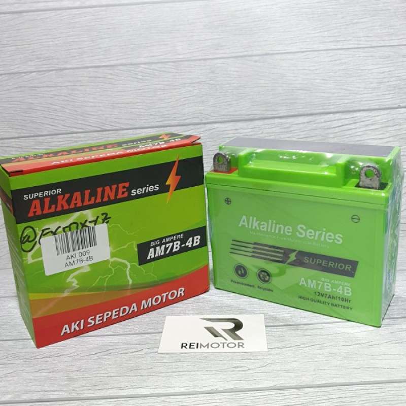 Jual AKI ALKALINE BIG AMPERE AM7B-4B 12V7Ah/10Hr TIGER SCORPIO di