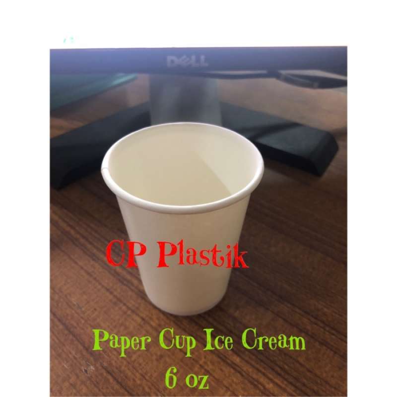 Promo Gojek Only! Grosir Paper Cup Ice Cream Gelas Kertas Ice Cream 6 Oz Diskon 12 di Seller
