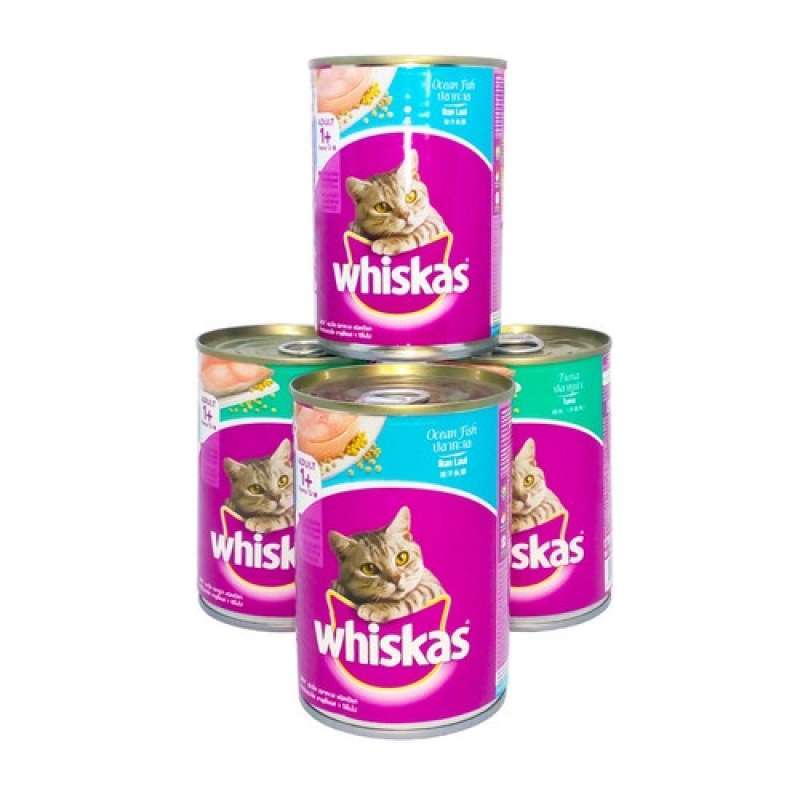 Jual Whiskas Kaleng 400 Gram Makanan Kucing Basah wet Cat Food Tuna