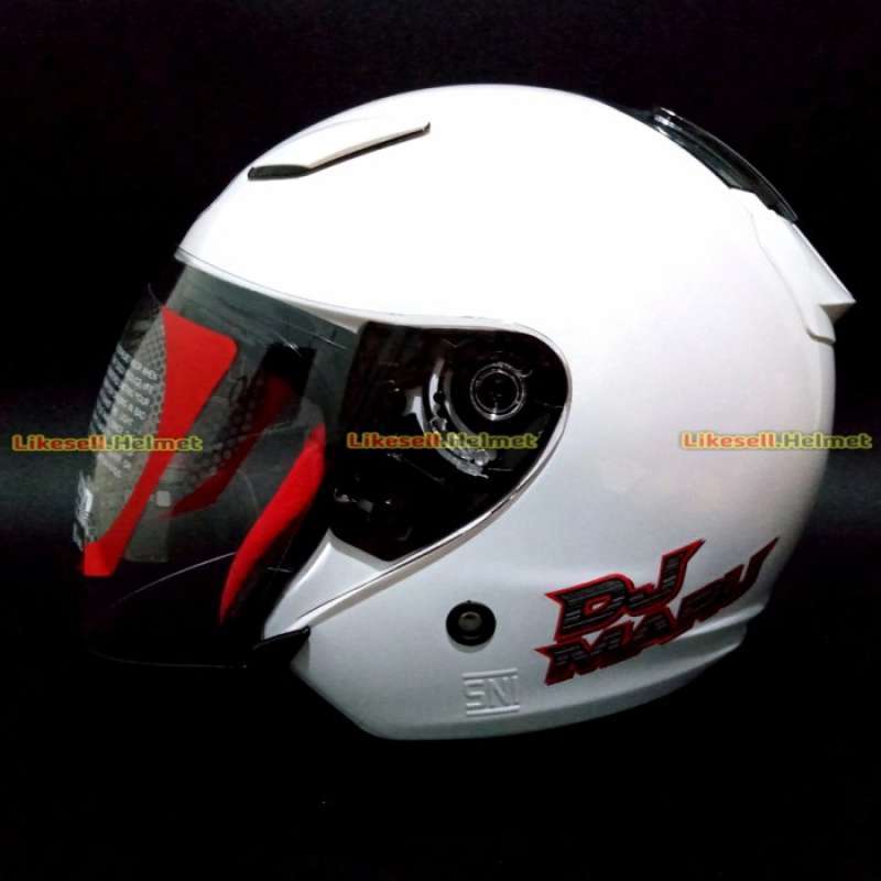 Promo Kyt Helm Dj Maru White/Putih Diskon 13 di Seller Raniah store