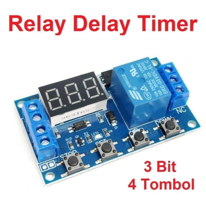 Jual Timer Delay Loop Display Digital DC Time Module Saklar di Seller