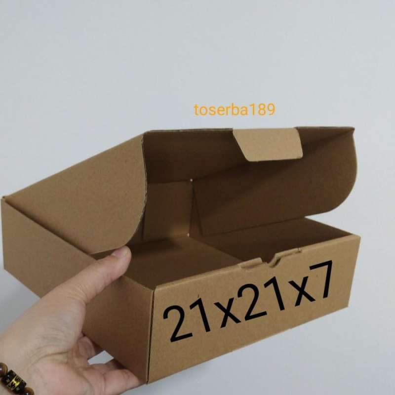 Jual Kardus packing box pizza / die cut uk 21x21x7 di Seller toserba189