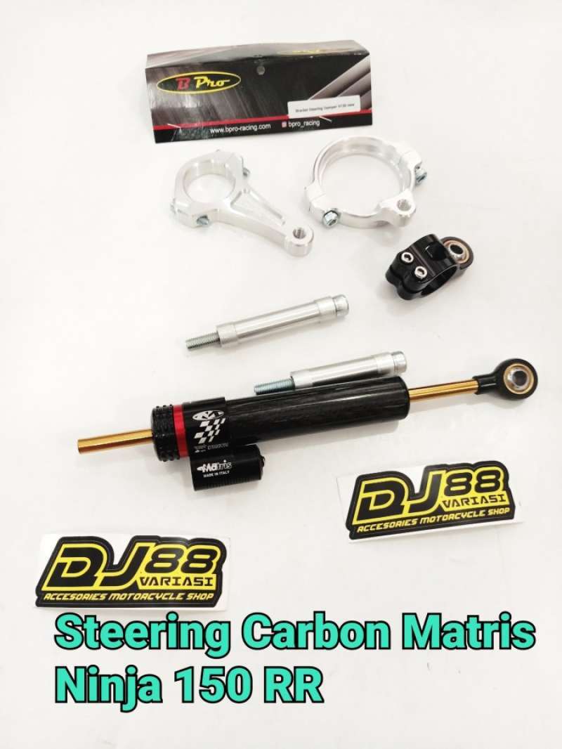 Promo Steering damper Ninja 150 RR matris Carbon Ninja150RR Stabilizer