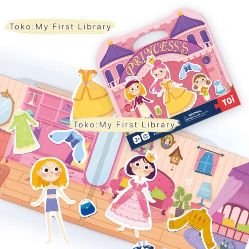 Jual Toi book buku mainan anak Princess ganti baju