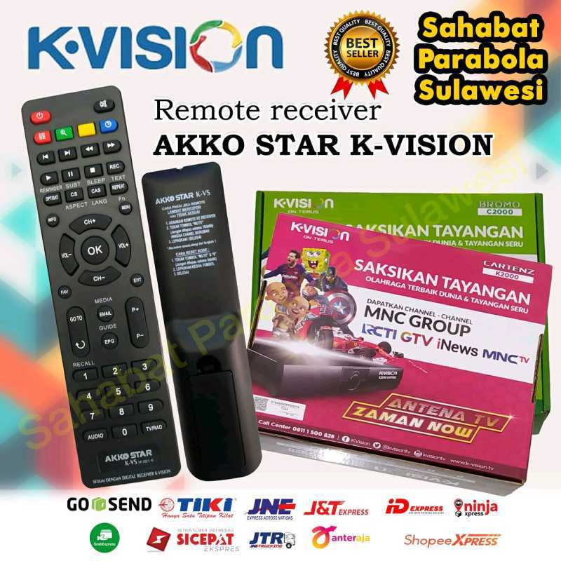 Jual REMOTE RECEIVER AKKO STAR KVISION di Seller Sahabat parabola