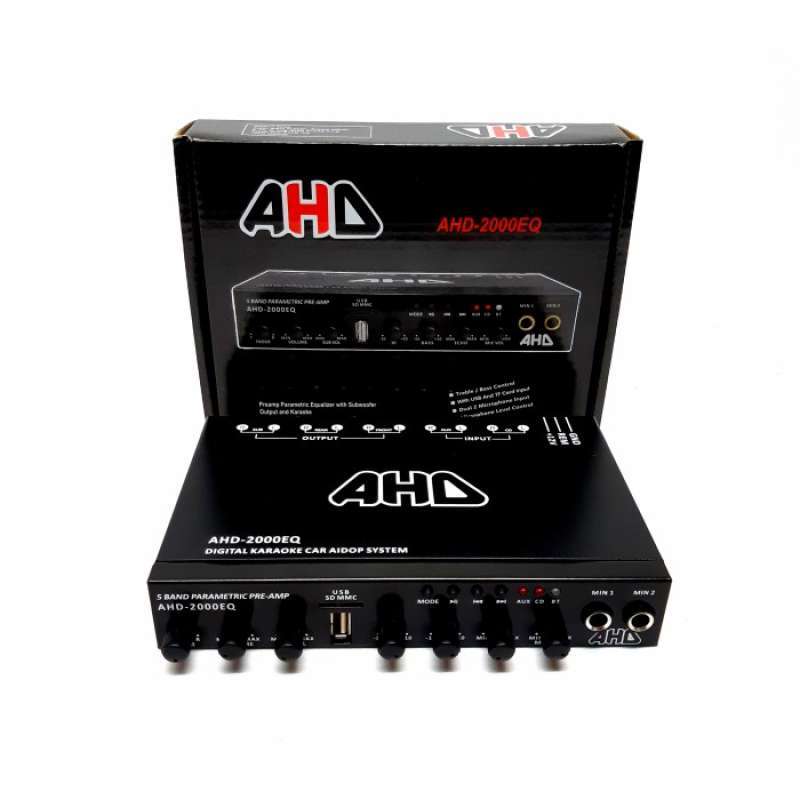 Promo PREAMP PARAMETRIC EQUALIZER AHD-2000EQ BUILT-IN BLUETOOTH Diskon ...