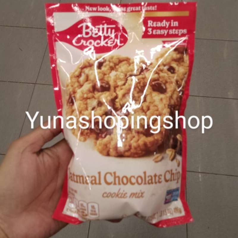 Promo Betty Crocker Oatmeal Chocolate Chips Cookie Mix 496 Gram Diskon