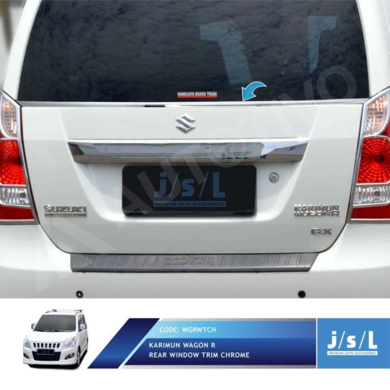 Promo JSL List Kaca Belakang Karimun Wagon R Rear Window Trim Chrome ...