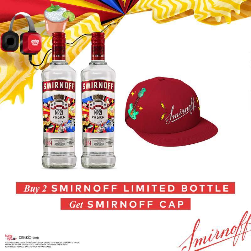 Promo Smirnoff Red Label Vodka Buy 2 Get Free Socks Diskon 17 di