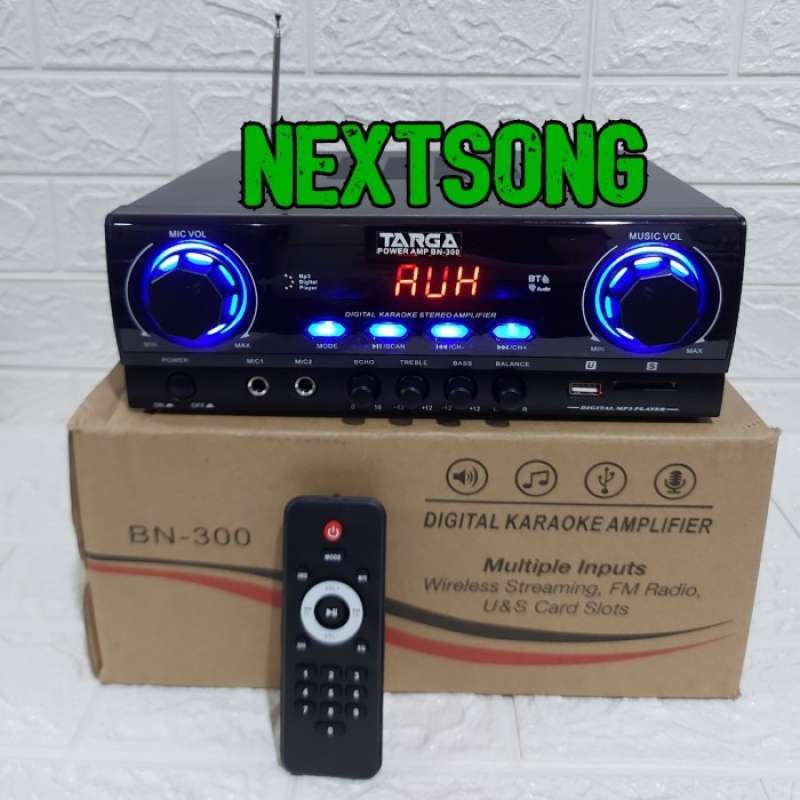 Jual AMPLI KARAOKE TARGA BN 300 DIGITAL BLUETOOTH USB RADIO di Seller