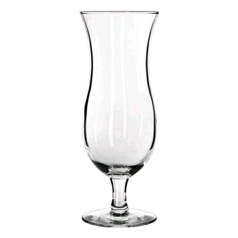 Premier Collection 8 Piece Hurricane Glass Set - 12.5 Oz Glasses For Cocktails, Pina Coladas, Daiquiris, Beer & Juice (Bloom Hurricane Glass)
