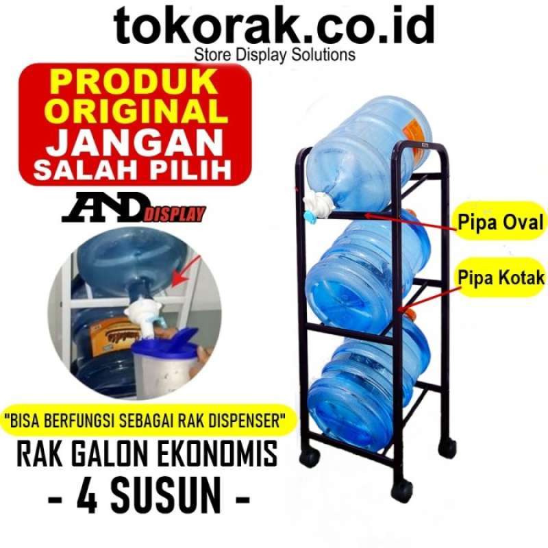Jual Rak Galon Susun 3 - Rak Galon Air - Rak Dispenser Air - Rak Galon