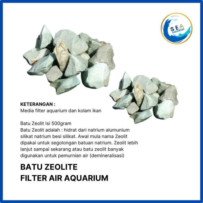 Jual Batu Zeolite Filter Aquarium 500g / Batu Zeolit Filter Akuarium Di ...