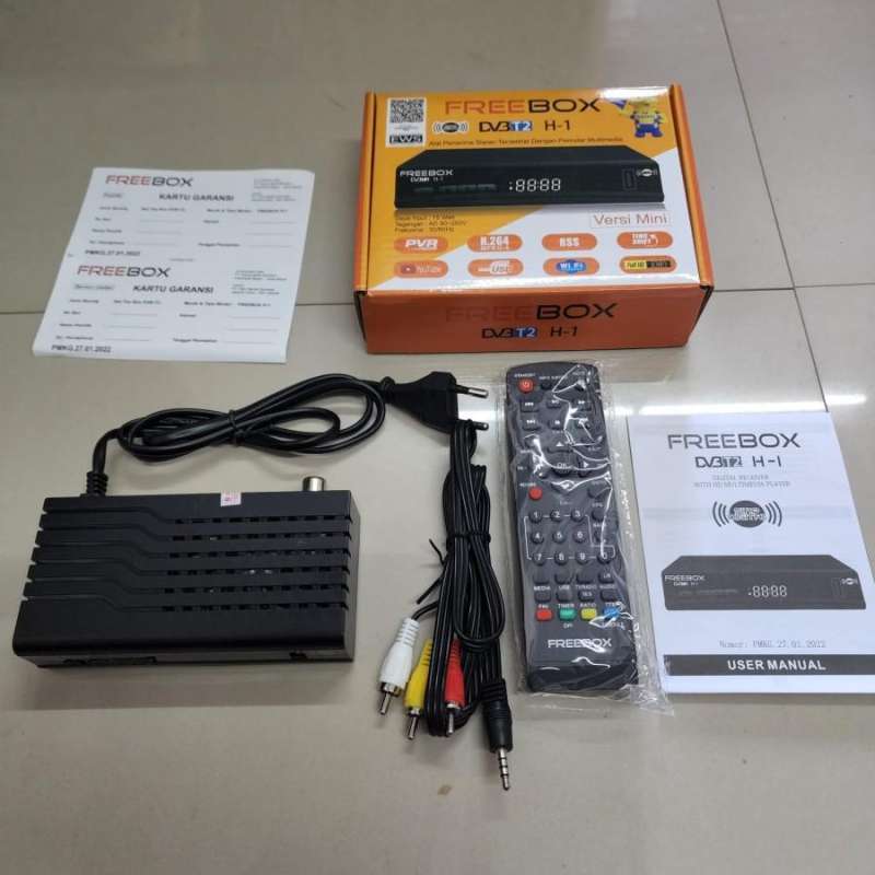 Jual Set Top Box Tv Digital Freebox Dvbt2 Original Ijin Kominfo Dan Sni Di Seller