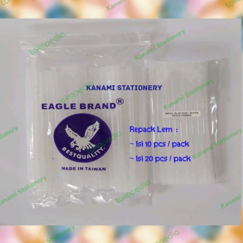 Promo Hot Melt Glue Gun On Off Refill Isi Lem Tembak Eagle Original Taiwan. Diskon 18 di Seller