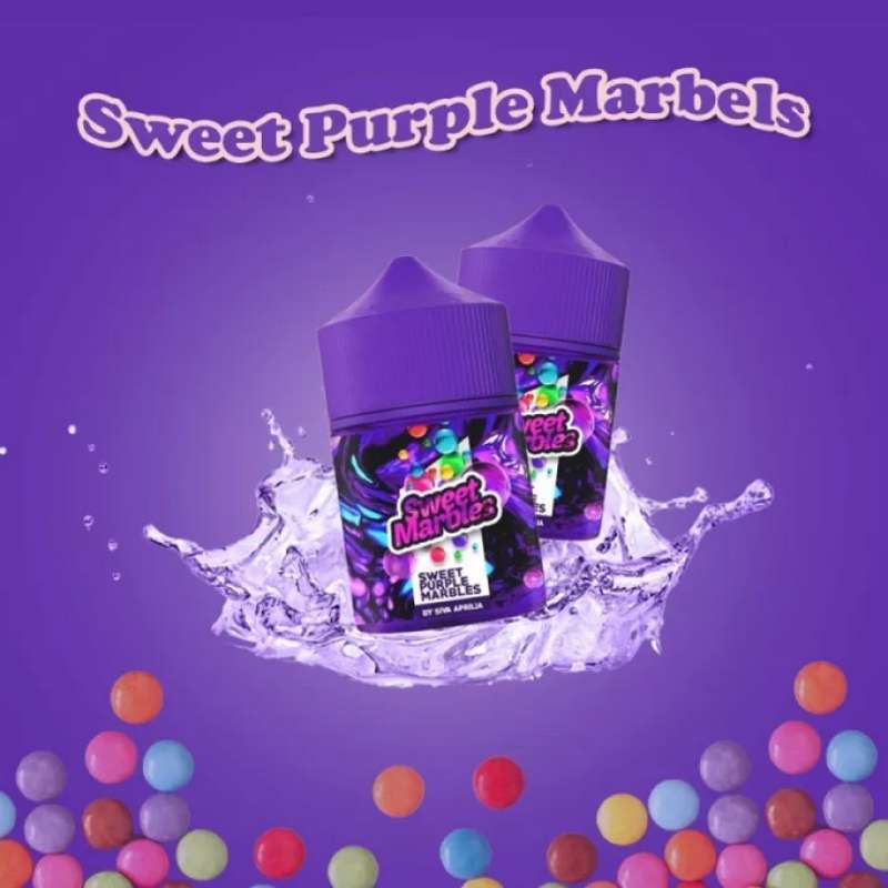 Promo Sweet Marble Purple 60ml Sweet Purple Marble Candy Permen Marble