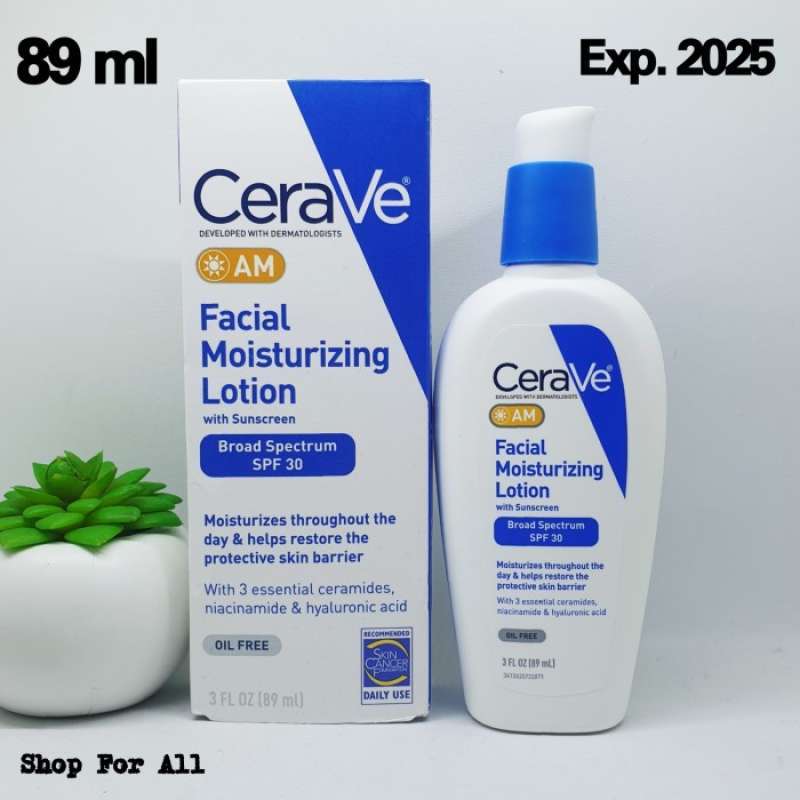 Jual CERAVE AM Facial Moisturizing Lotion with Sunscreen 89 ml/89ml/3oz