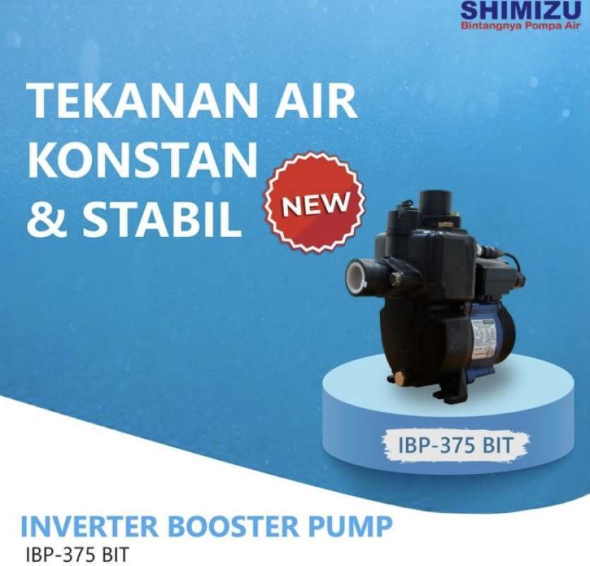 Promo Pompa Inverter Booster Pump SHIMIZU IBP375BIT Diskon 23 di