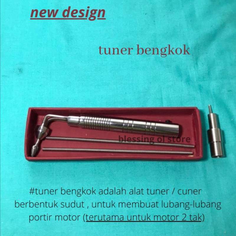 Jual tuner bengkok motor 2 tak / full set adaptor / tuner bengkok full