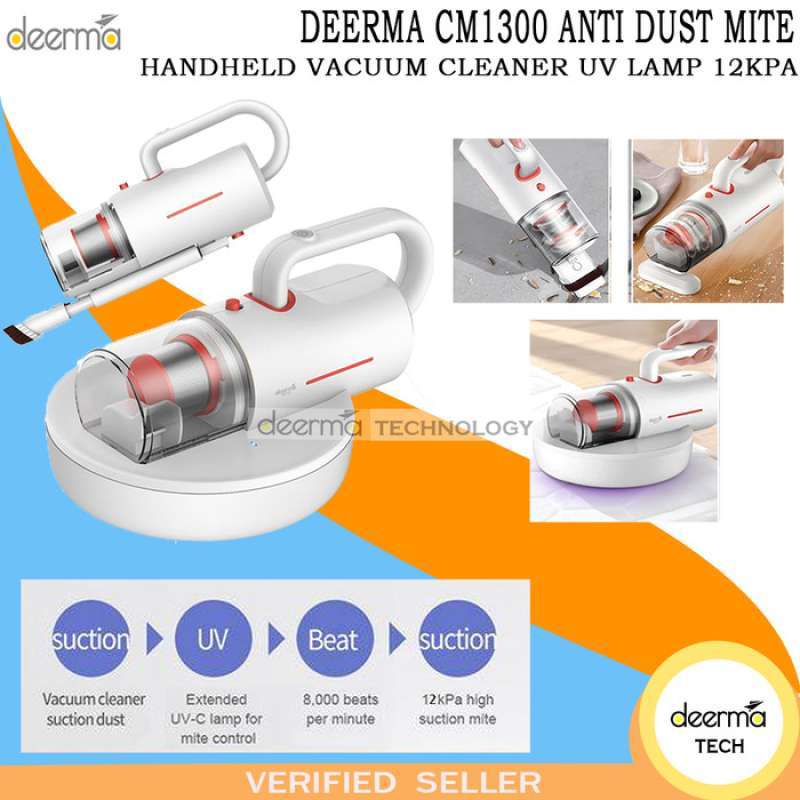 Jual DEERMA CM1300 VACUUM VACUM CLEANER TUNGAU KASUR SOFA ANTI UV MITES