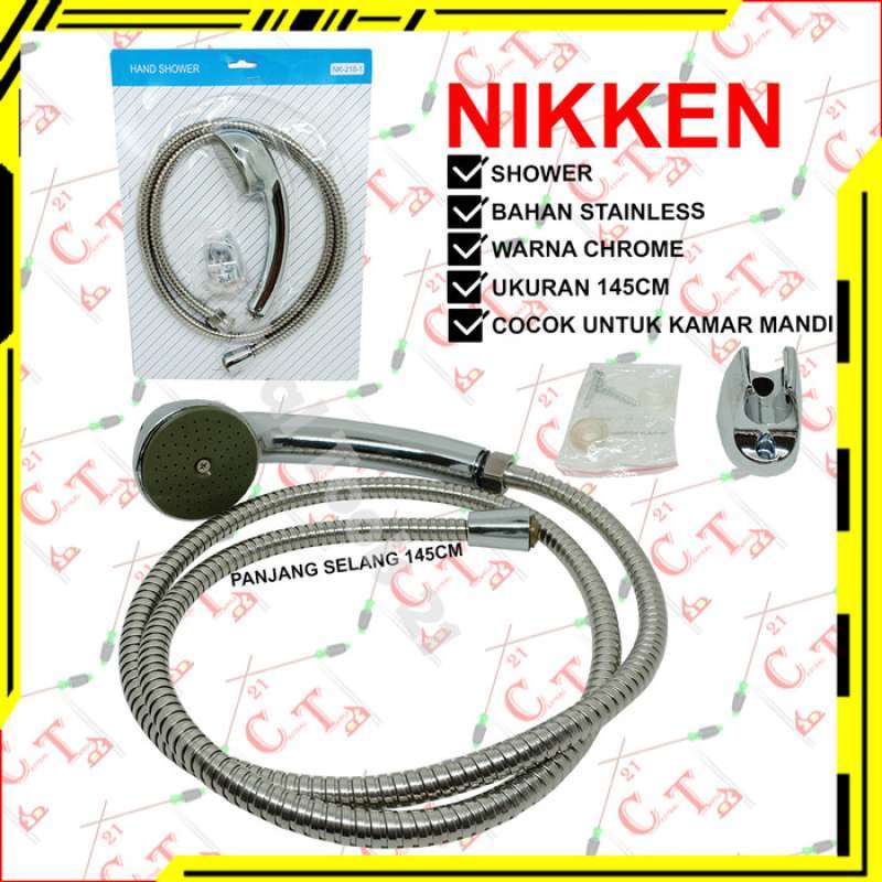Promo Hand Shower Toilet Kamar Mandi Chrome Set Selang Dan Kepala