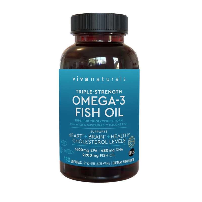 Viva Natural Omega 3 Fish Oil Jual (TERBAIK) VIVA NATURALS ULTRA STRENGTH OMEGA-3, 2200MG FISH OIL