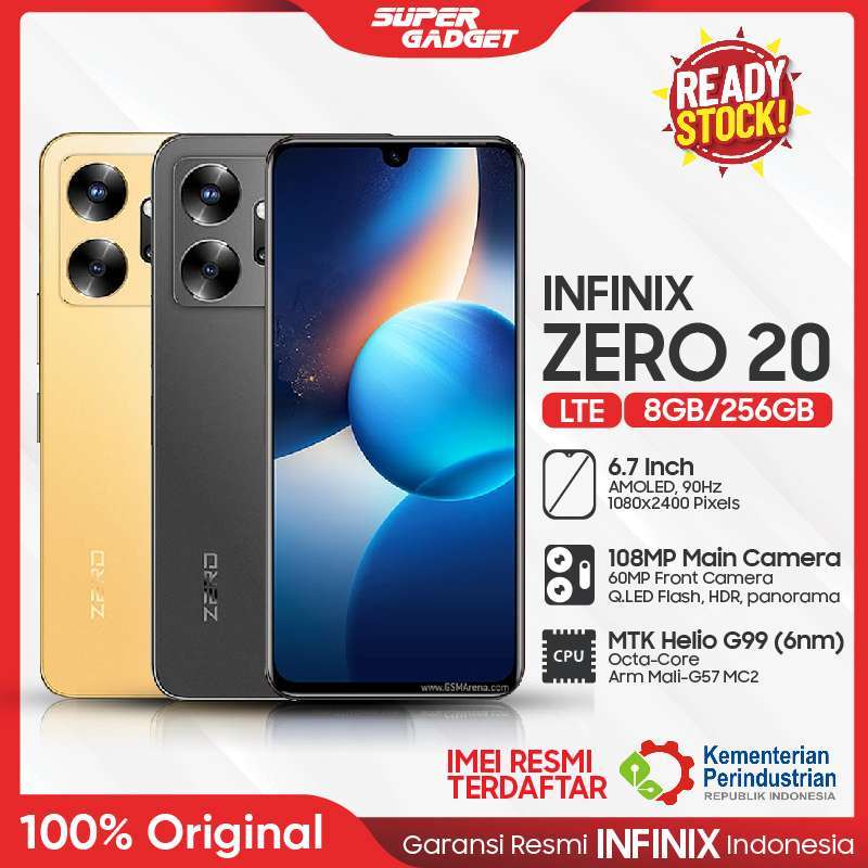 Promo Infinix Zero 20 8/256 RAM 8 ROM 256 GB 8GB 256GB Original HP ...