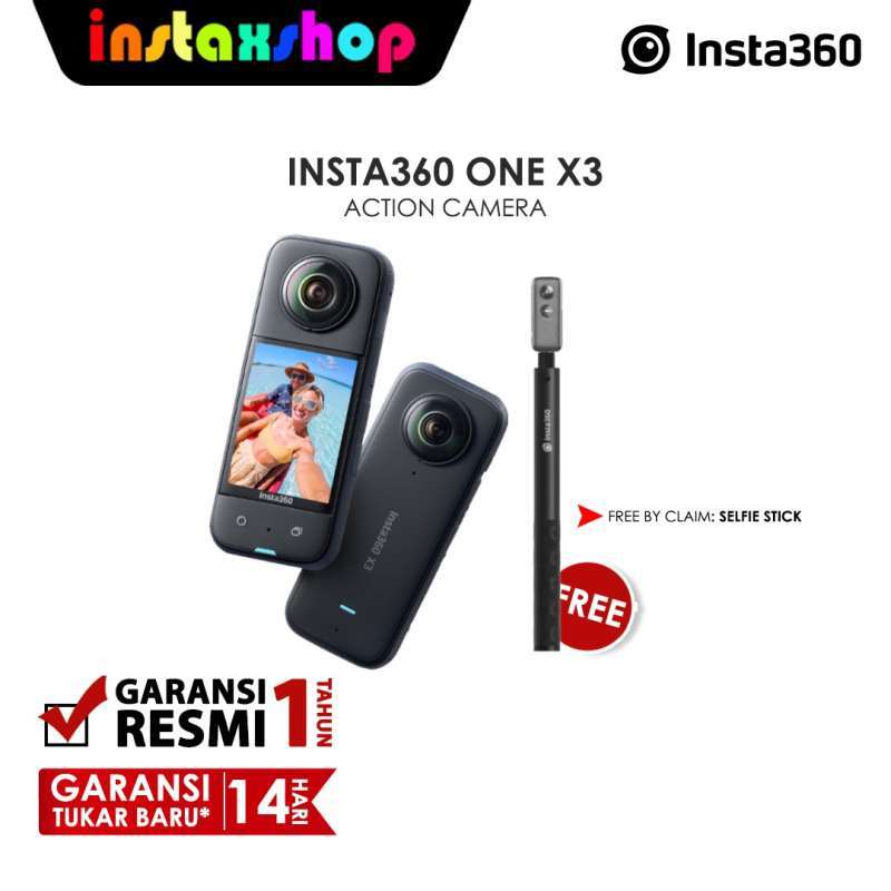 Jual Insta360 ONE X3 Action Camera Insta 360 Waterproof Garansi Resmi ...