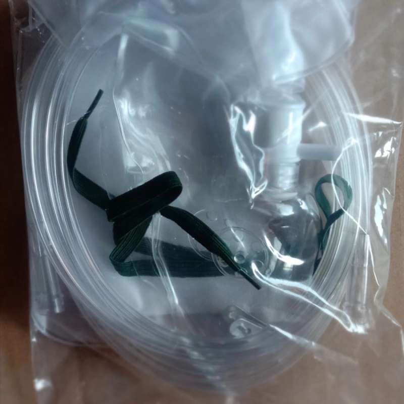 Promo Oxygen Rebreathing Mask/oksigen Mask Anak Dan Dewasa Diskon 35% ...