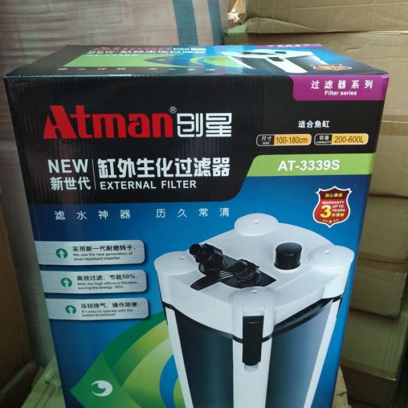 Promo Filter Canister Aquarium Atman At 3339s External Filter Diskon 23