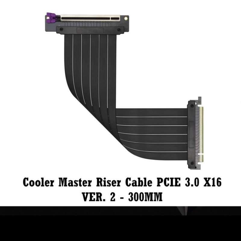 Jual Cooler Master Riser Cable Pci-e 300mm V2 [mca-u000c-kpci30-300] Di ...