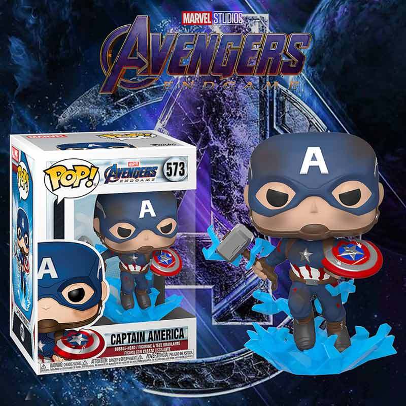 captain america funko pop with mjolnir