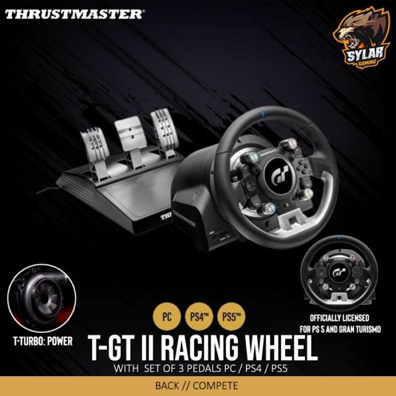 Jual Thrustmaster T-gt Ii Racing Wheel With Set Of 3 Pedals Pc / Ps4 ...