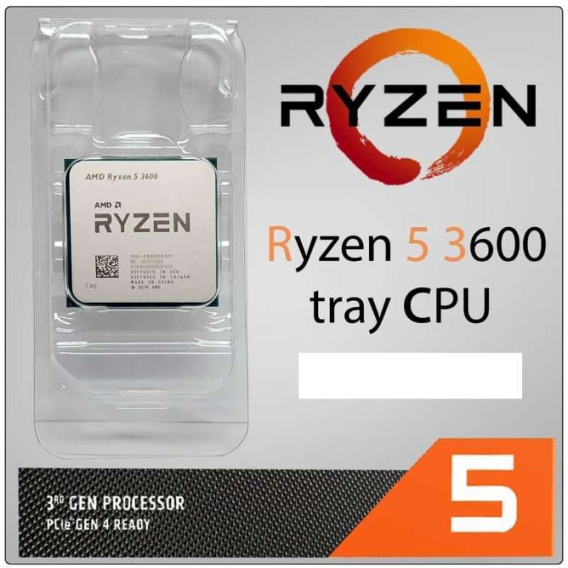 Jual Processor AMD RYZEN 5 3600 TRAY NO BOX AM4 6 Core Zen 2 CPU Socket ...