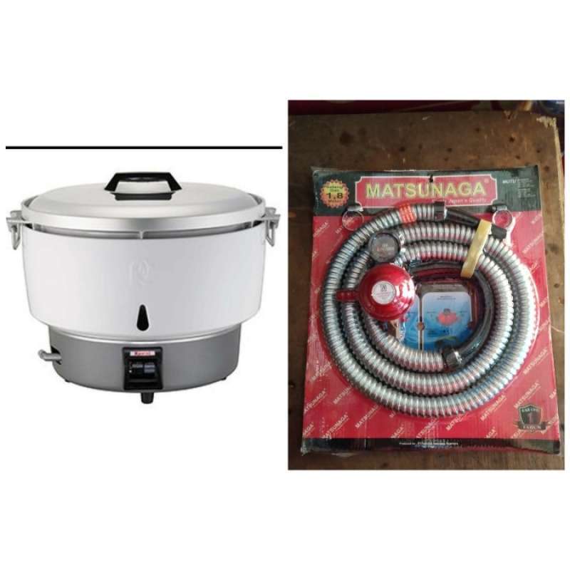 Promo RICE COOKER GAS RINNAI THAILAND 10 LITER+SELANG REGULATOR